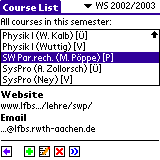 Course List